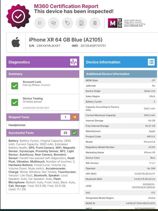 iPhone XR 64GB